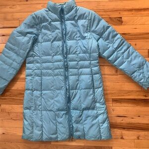 Lands' End Sky Blue Quilted Jacket ladies size M